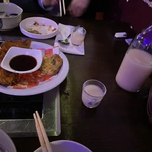 Combo pajun and yogurt soju