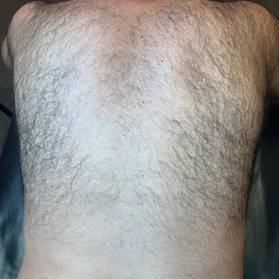 Before clients first ever back wax!