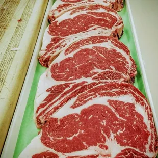 Choice Ribeye, cut here!