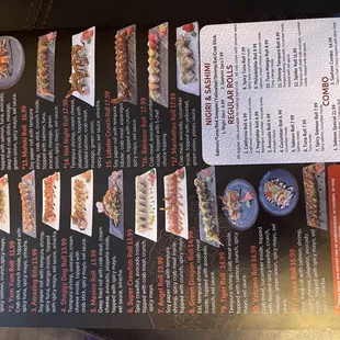 Rolls menu