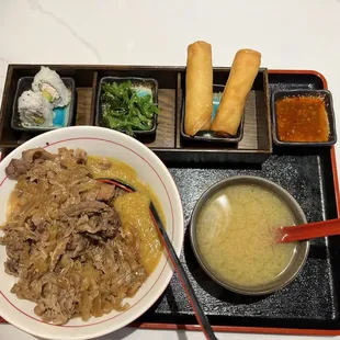 a bowl of ramen and a bowl of soup