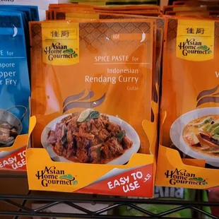 a variety of food items