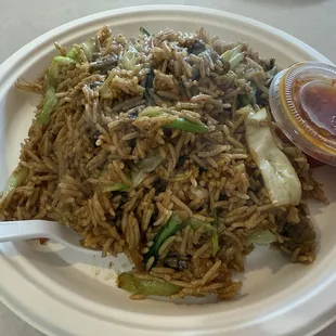 Nasi Goreng with beef