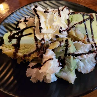 Tempura green tea ice cream