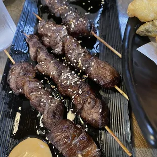 Beef skewers