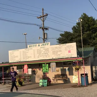 Front of restaurant.