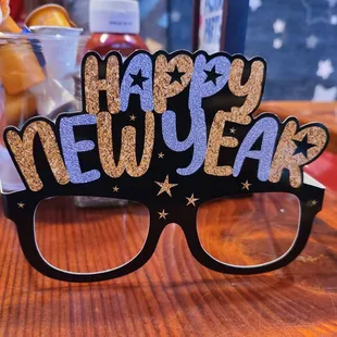 a happy new year glasses