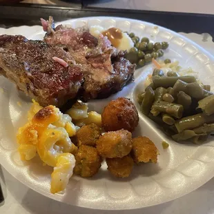 My favs: ribs, green beans, okra. mac&amp;cheese