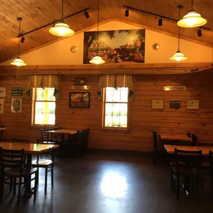 the interior of a restaurant