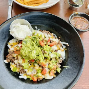 Mucho Nachos -no chips -no beans -added beef