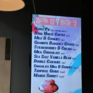 Menu as of 2/5/2023