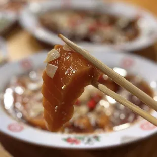 Soy Sauce Marinated Salmon (raw) | $18
