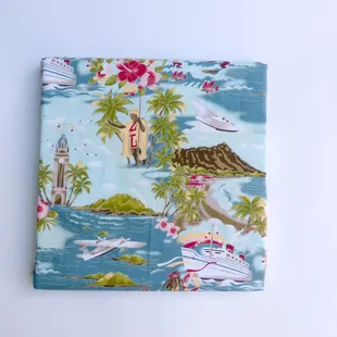 Use Furoshiki for fabric board for interior decoration.