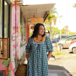 The traditional palaka muumuu is a perfect fit for Hawaii. Its classic design and comfortable style make it an ideal choice for island livin