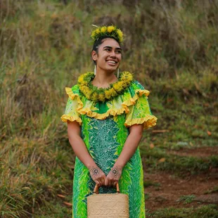Colorful Hawaiian dresses are perfect for the Hula stage as well! Their vibrant patterns and flowing designs add an extra touch of beauty an