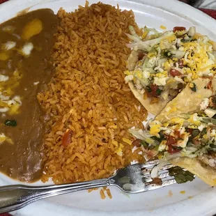 8&apos;21 Two Grilled Fish Tacos Combo w/very little fish
