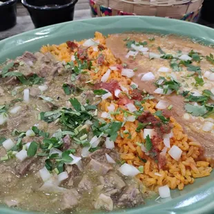 Lengua w Chile Verde Sauce: super tender &amp; delicious !