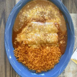 Enchilada plate