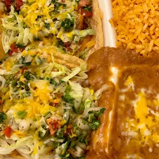 mexican food in a styrofoam container