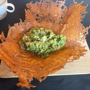 Loved the guacamole with the crispy cheese