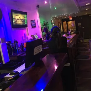 The bar area
