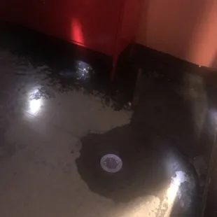 Sewer drain and a piece of wood: trip hazard!