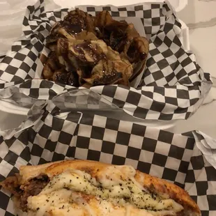 Meatball sub and balsamic chips