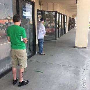 Waiting line for appointments