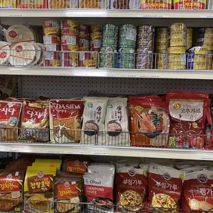 a variety of food items