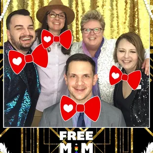 Roaring 20's and digital props on our Boomerang Booth.