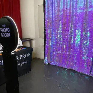 New iridescent backdrop for an OKC Gala.