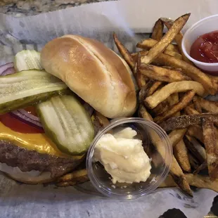 All American Burger  Side of Fresh Cut Fries