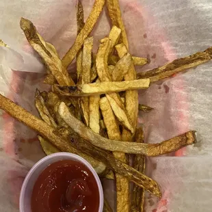 Fresh cut French fries.