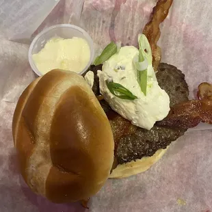 Jalapeño cream cheese burger.