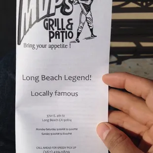 The to-go menu