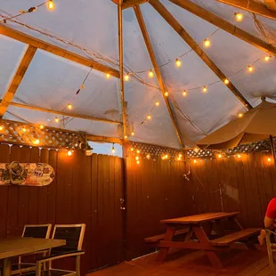 Touch down so dinner first