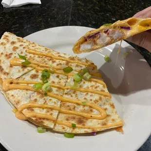 Shrimp quesadilla