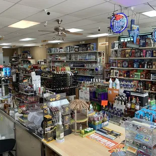 a wide selection of liquor