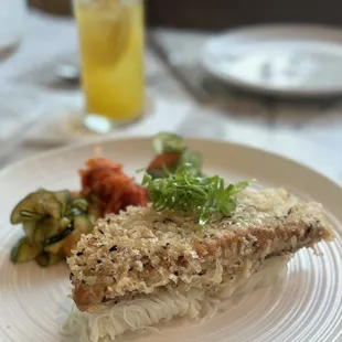 Mochi Crusted Hawaiian Kanpachi