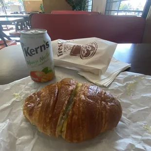 #5 - egg, cheese, sausage, (choice of bread) croissant