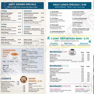 Here&apos;s our menu! Call us at 718-838-1579 or 718-745-9204. Open 7 days!