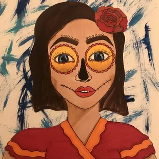 Masked Girl created by Belle, age 13.