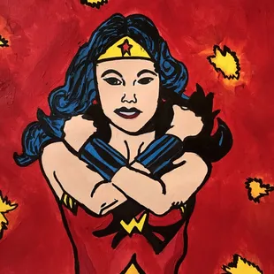 Wonder Women created by Isabella, age 12.