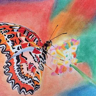 Artwork completed by  Amanda, age 15 at the Myart Fishers Studio.