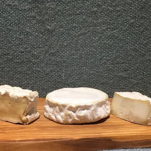 a variety of cheeses