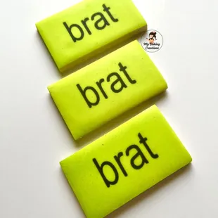 Say hello to our Brat Album Cookies!