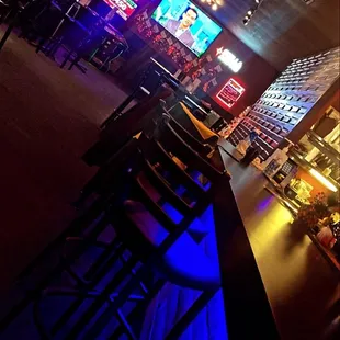Bar area - cool led lights!