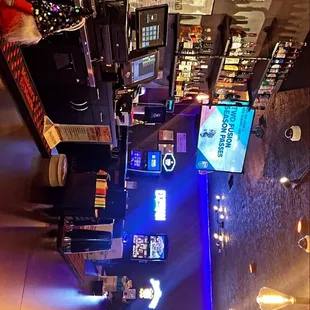 a view of the bar from above