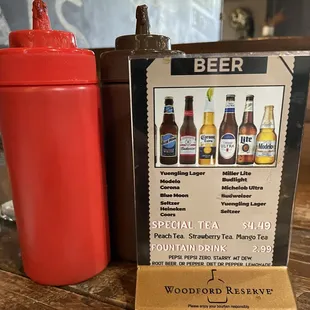 Hot sauce a beer
