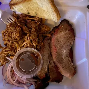 Brisket, pulled pork